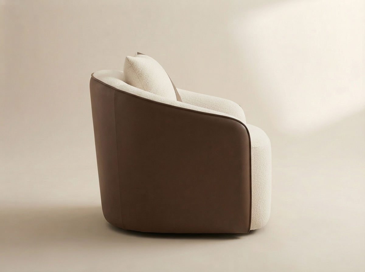 The side profile of Cove Tub Chair