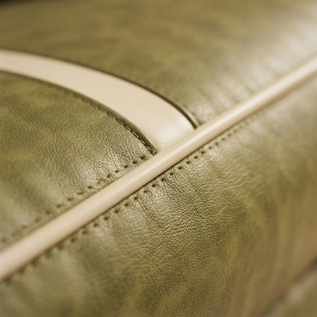 A close photograph of the material Cypress Recliner — Single is built in