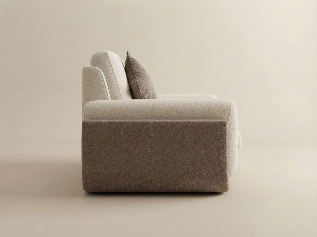 The side profile of Dune Armchair