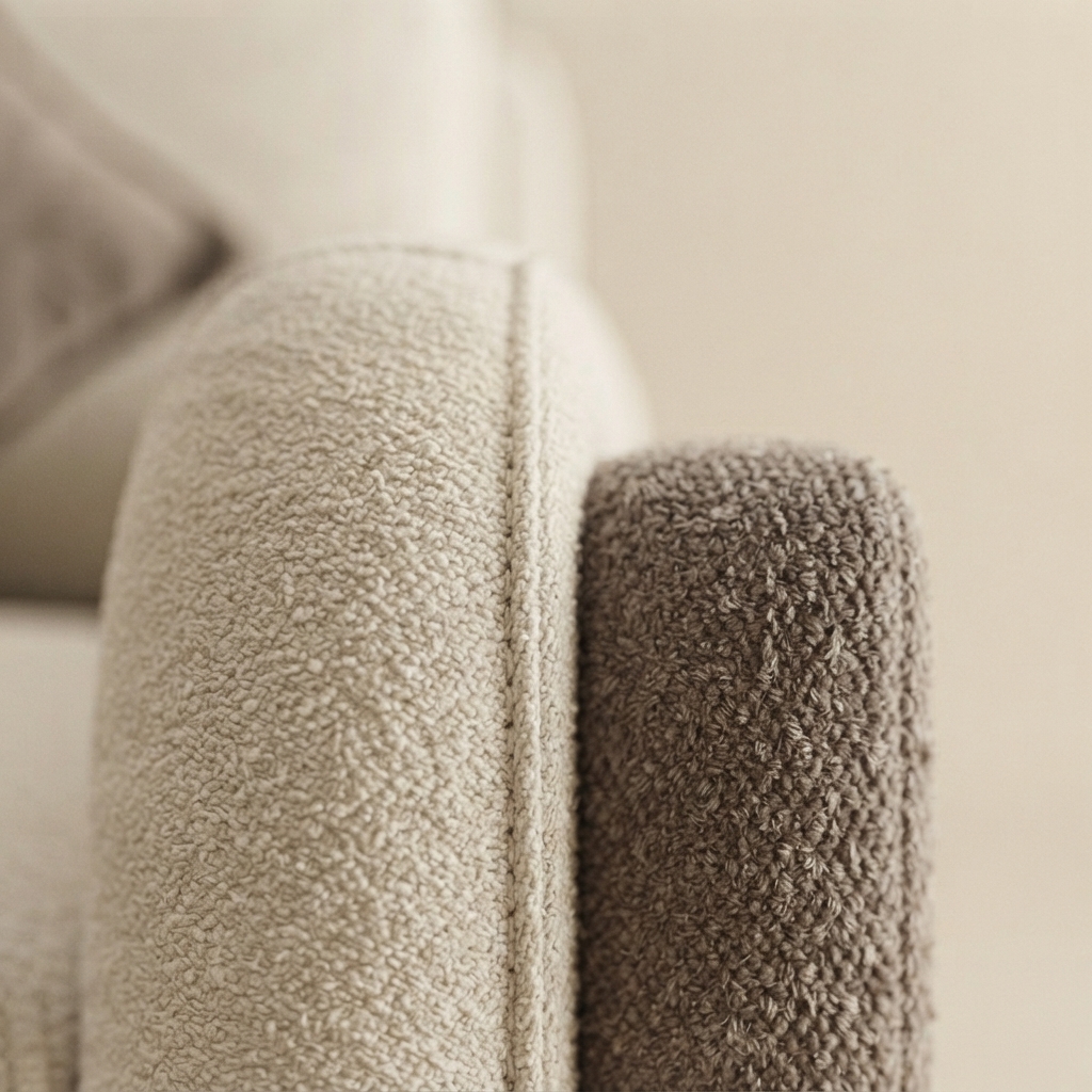 A close photograph of the material Dune Armchair is built in