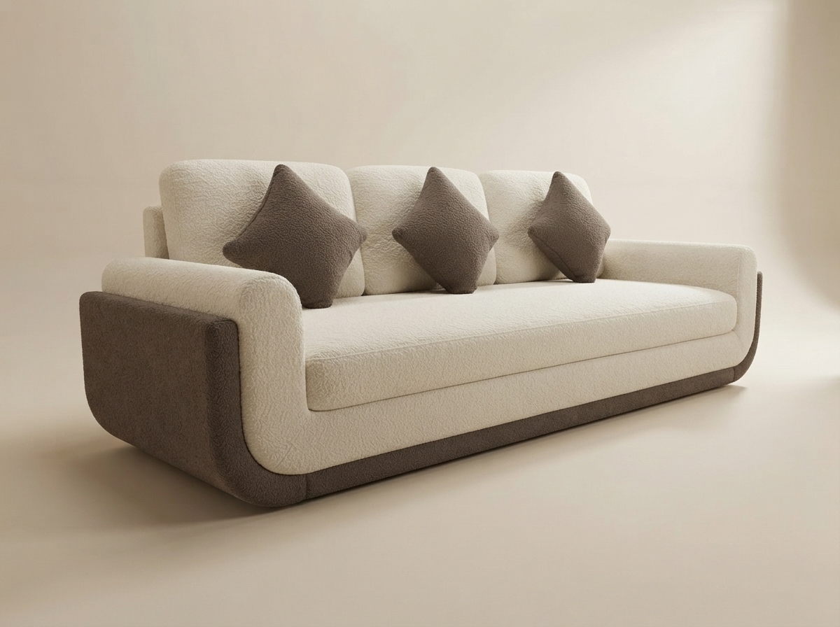 Dune Three-Seat Sofa photographed from three-quarters on