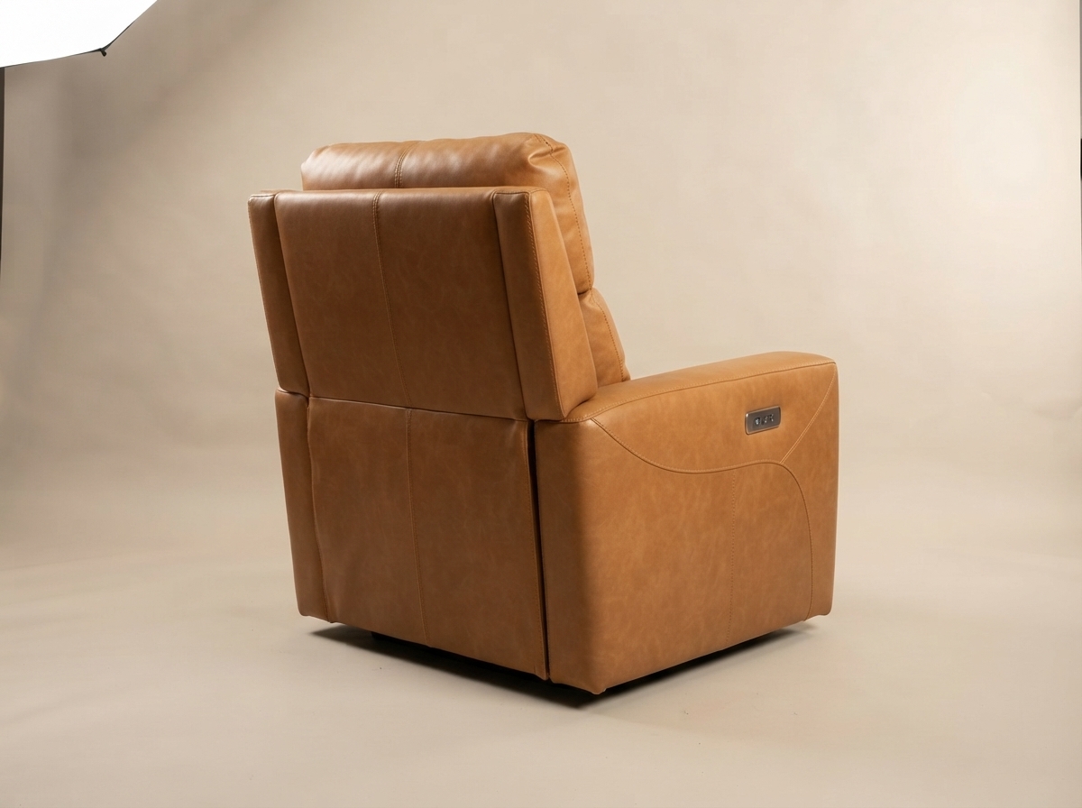 The back of Leather Power Recliner