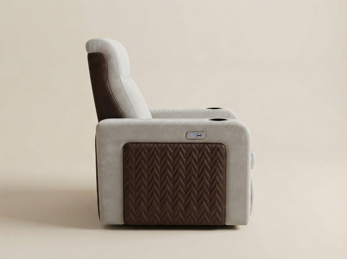 The side profile of Marquis Cinema Recliner