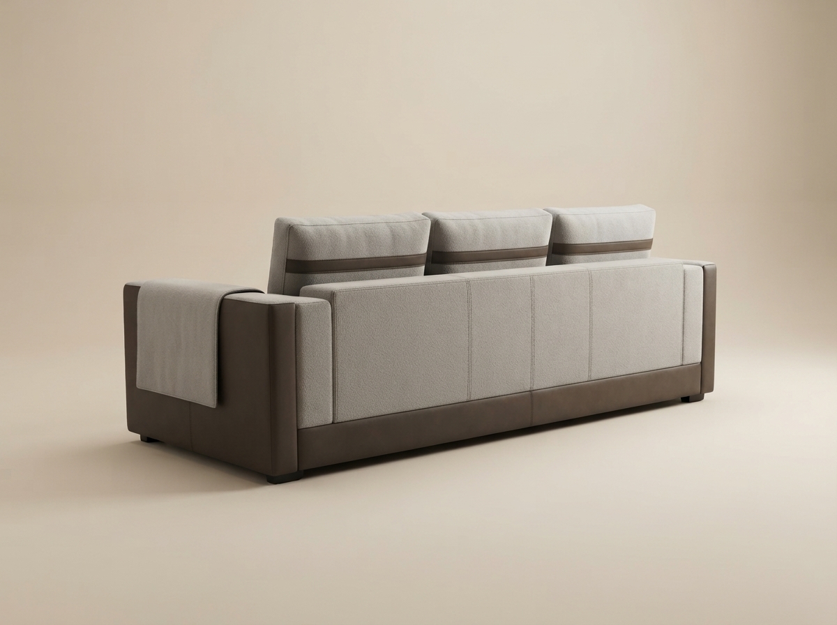 The back of Strand Three-Seat Sofa