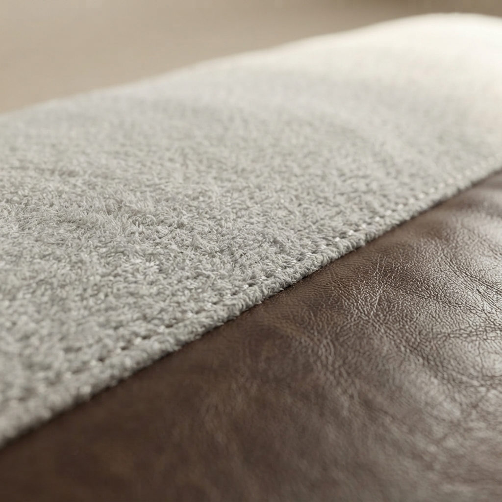 A close photograph of the material Strand Three-Seat Sofa is built in