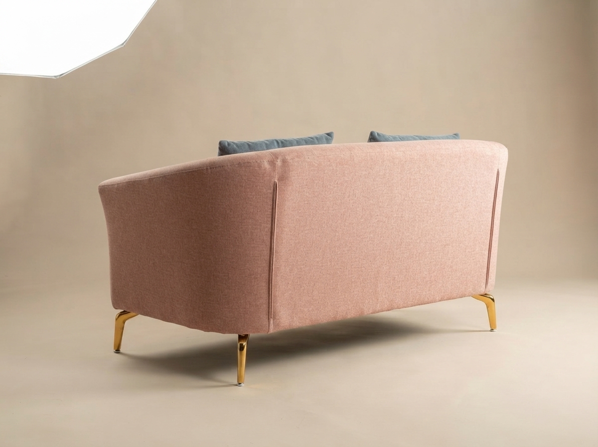The back of Textured Loveseat
